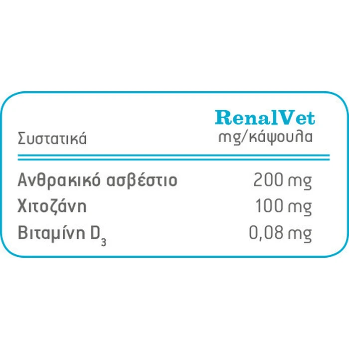 VetExpert Renalvet Πολυβιταμίνες Σκύλου και Γάτας σε Δισκία 60 tabs για Ουροποιητικό/ Νεφρά