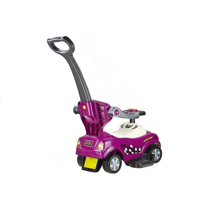 Lean Toys Αυτοκινητάκι Ride On με Χειρολαβή - Μωβ
