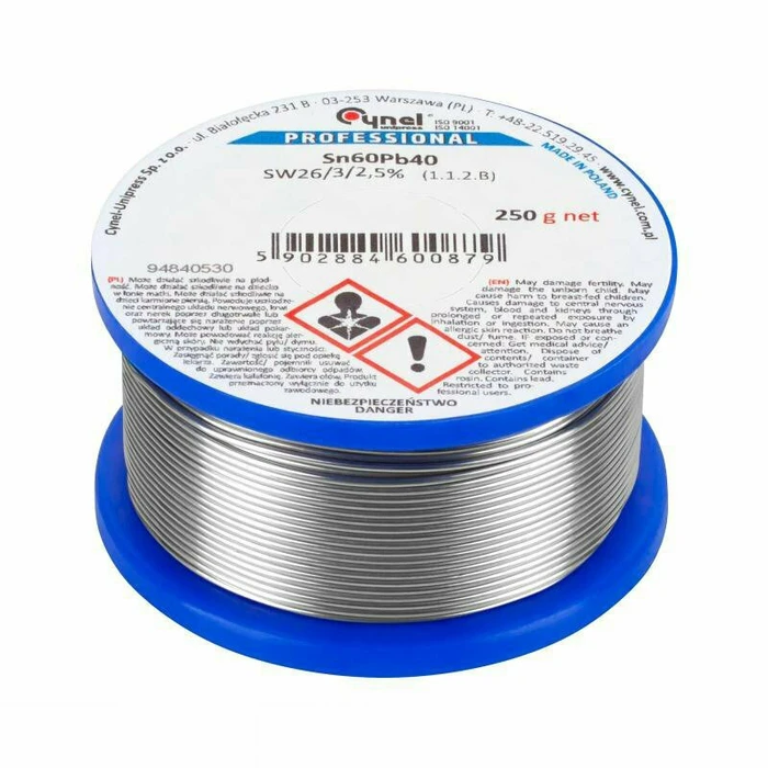 Cynel WG-10250 Solder Wire 60/40 1mm 250g