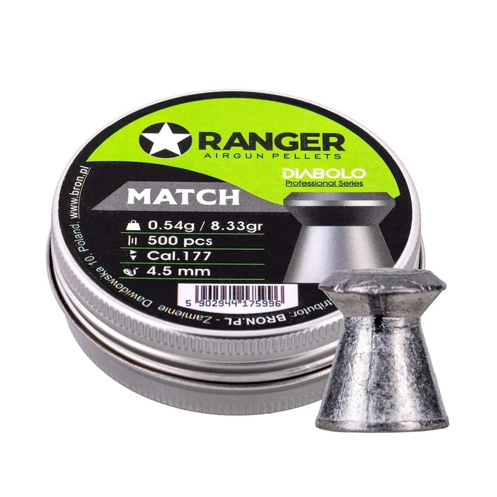 Σκάγια 4,5 mm Ranger Diabolo Professional Match Πλακέ 500 τεμ. 0,54 g
