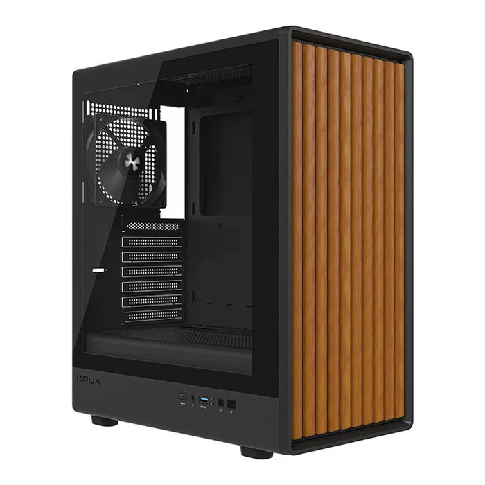 Krux Heliora Midi-Tower PC Case (Black)