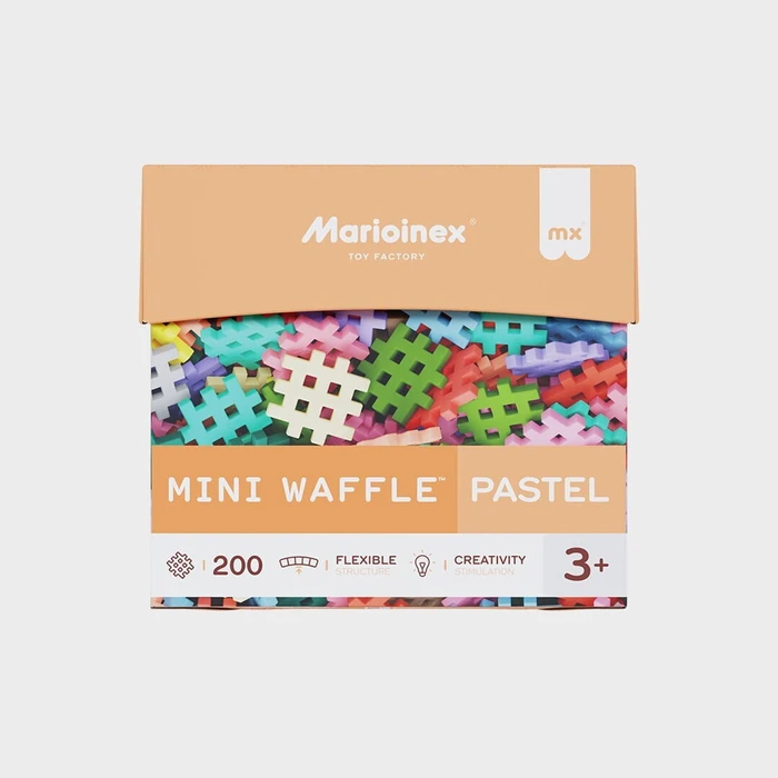 Marioinex Τουβλάκια Mini Waffle Pastel 200τμχ