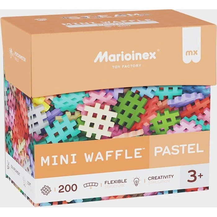Marioinex Τουβλάκια Mini Waffle Pastel 200τμχ