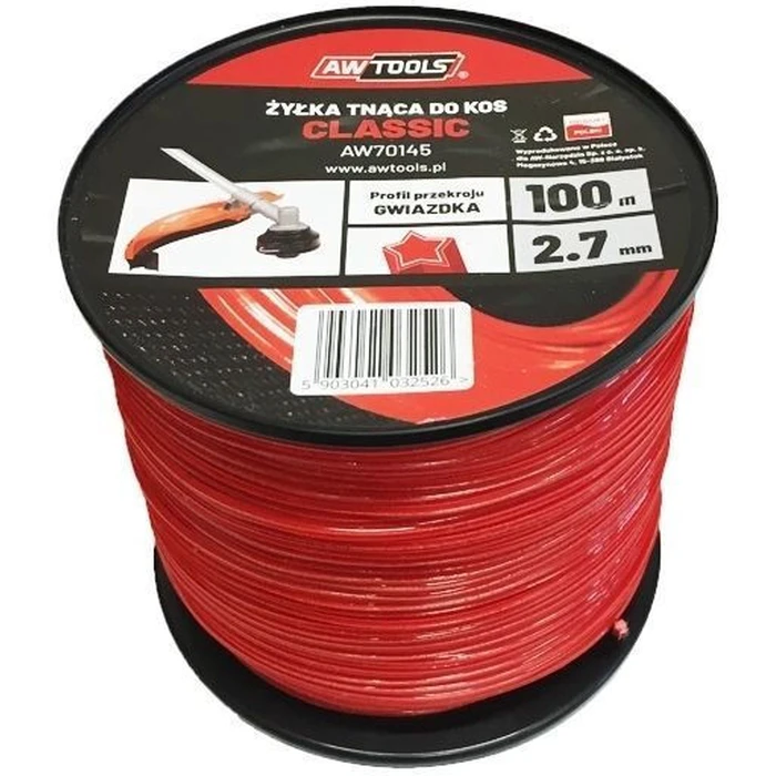 AWTools AW70139 Μεσινέζα Στρογγυλή 100 m Πάχος 2.7 mm