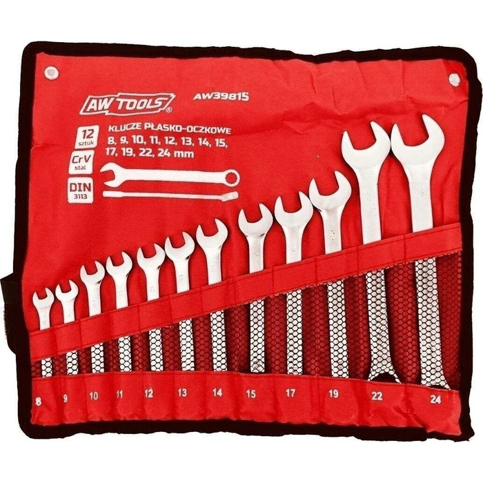 AWTools Hex Key (Allen) Set 8–24 mm, 12 pcs - AW39815