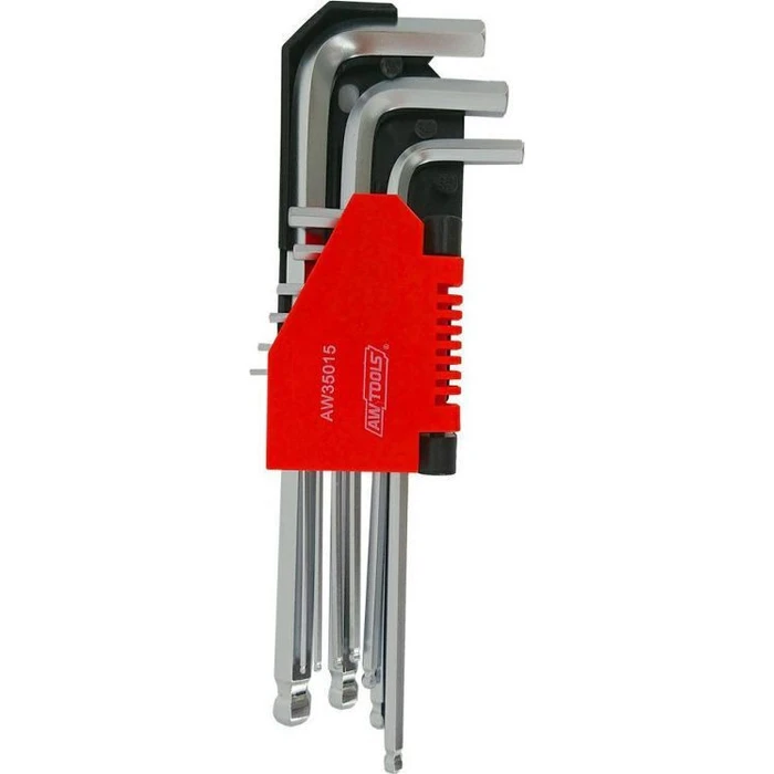 AWTools 9-piece Allen Key (Hex Key) Set AW35015 — Sizes 1.5–10 mm