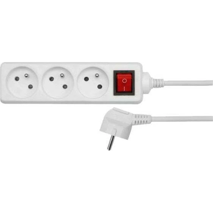 AWTools Power Strip 3-Socket with Switch and 5 m Cable AW24637