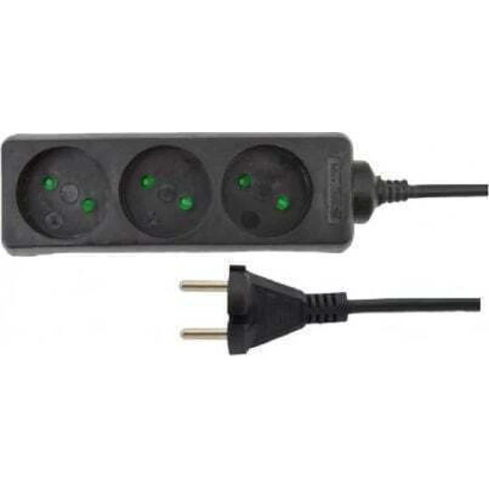 AWTools Πολύπριζο 3 Θέσεων με USB-A και Καλώδιο 5m AW24652