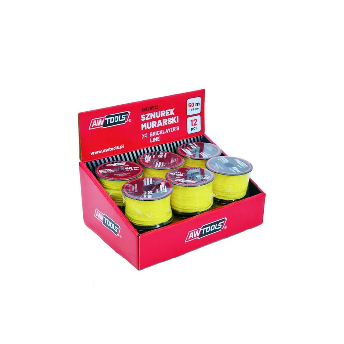 Σχοινί μασονίας AWTools 50m 1,5mm - 12 τεμ.
