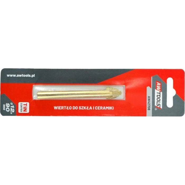 AWTools Carbide Hinge Drill Bit for Metal/Glass/Plastic 5 mm x 65 mm (AW42702)