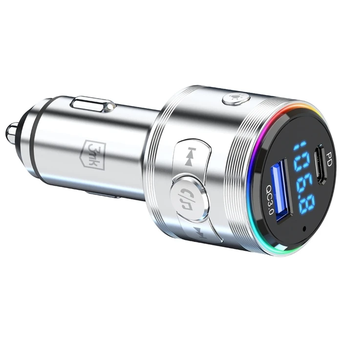 3mk Hyper Car Power Transmitter 48W - FM transmitter & φορτιστής αυτοκινήτου (USB-A + USB-C)