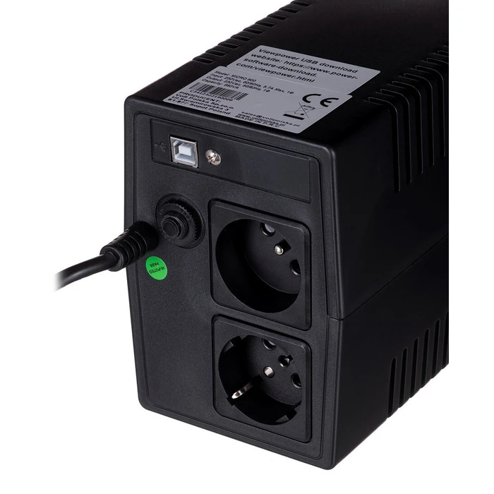 Volt Polska Micro UPS Line-Interactive 800VA 480W with 2 Schuko sockets