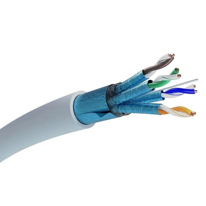 Extralink U/UTP Cat.6a (Gigabit) Καλώδιο Δικτύου Ethernet 500m Γκρι EX.16231