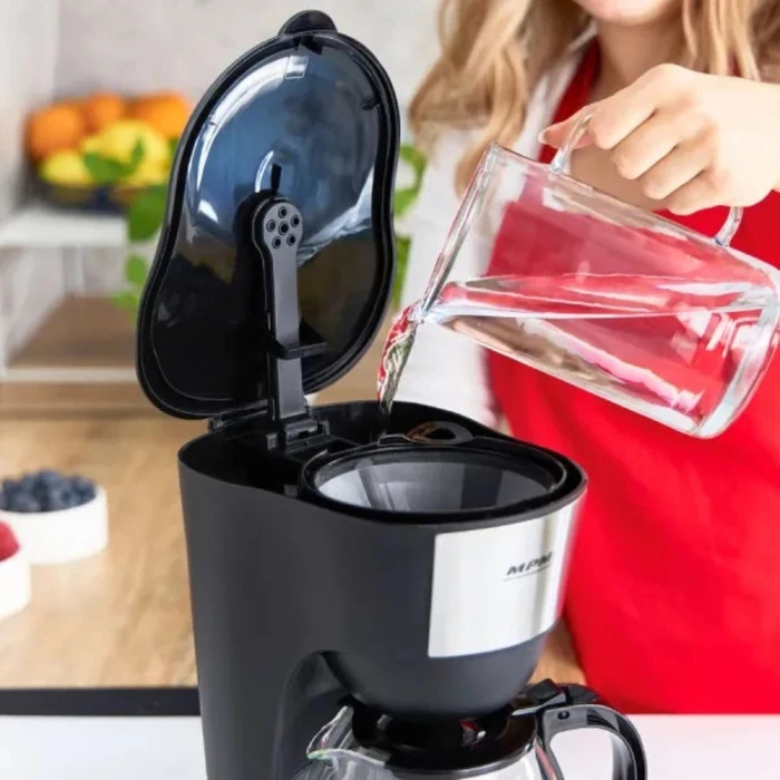 MPM MKW-12 Καφετιέρα φίλτρου 600W Inox/Μαύρο 1,25 L