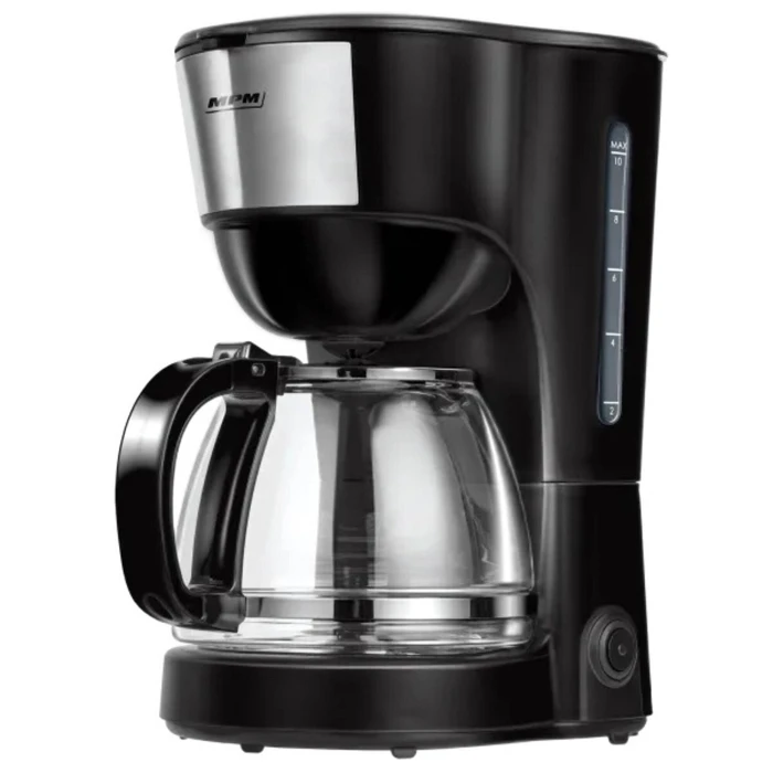 MPM MKW-12 Καφετιέρα φίλτρου 600W Inox/Μαύρο 1,25 L