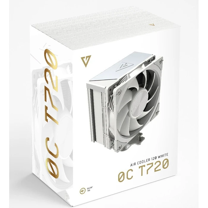 Modecom Volcano OC T720 CPU Cooler (White) – Compatible with AM4, AM5, LGA1200, LGA1700, LGA1366, LGA1851