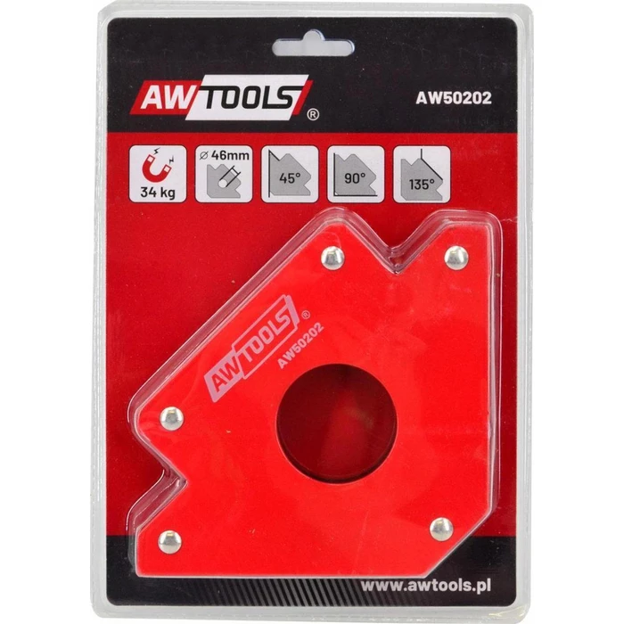 AWTools AW50202 Magnetic Welding Angle 34.5 kg (45°/90°/135°)