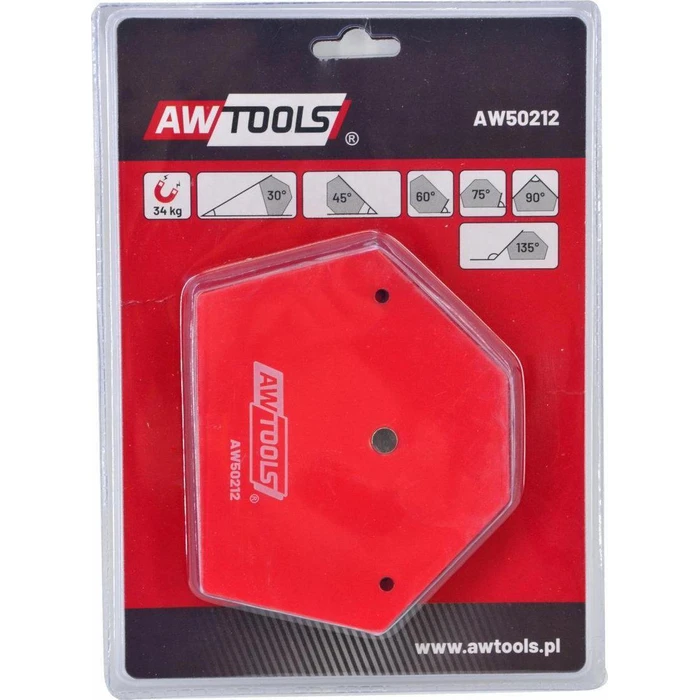 AWTools AW50212 Γωνία Συγκόλλησης με Μαγνητική Ικανότητα 34kg & Γωνίες 30°/45°/60°/75°/90°/135°