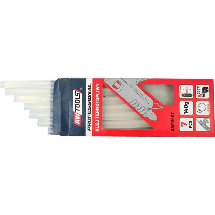 AWTools Ράβδοι Σιλικόνης AW13407 Διάφανο 11.2mm 7τμχ
