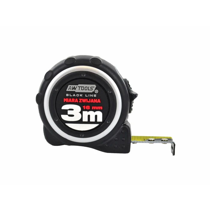 AWTools Μετροταινία 3 m ABS με ταινία 16 mm και STOP