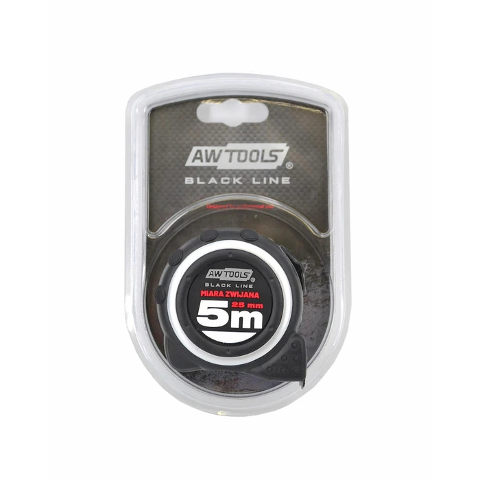 AWTools Tape Measure 3 m, ABS case, 16 mm blade, STOP lock