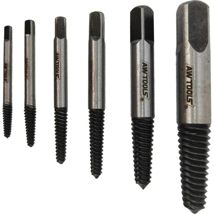 AWTools Bolt & Nut Extractor Set, 6 Pcs, AW16400