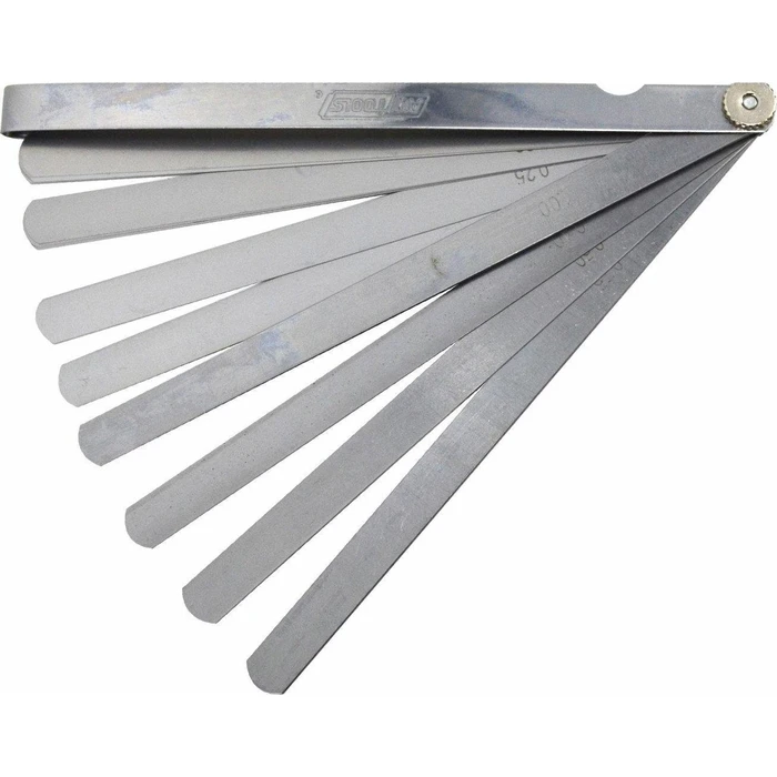 AWTools Gap Gauge 200 mm — 17 Blades 0.02–1.0 mm (Parallel)