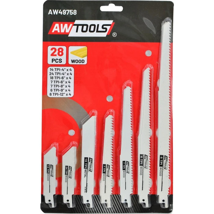 Σετ λεπίδων σέγας AWTools 28 τεμάχια (Universal 1/2-inch 13 mm) - AW49758