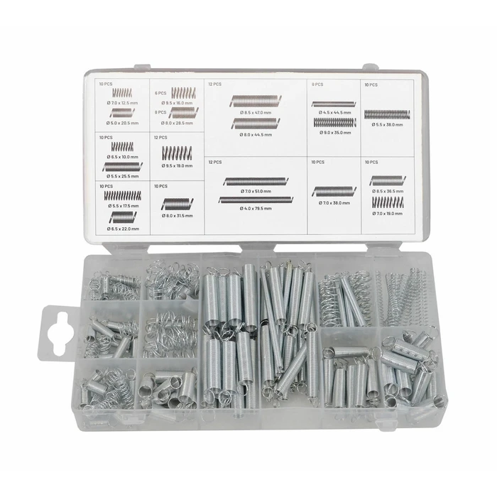 AWTools Springs 200pcs Mix (74 compression, 124 extension) - AW18321