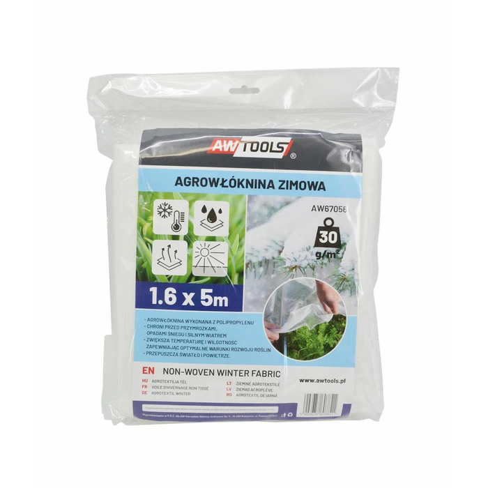 AWTools Χειμερινό Αγροϋφασμα 30 g/m² 3,2x5 m Λευκό