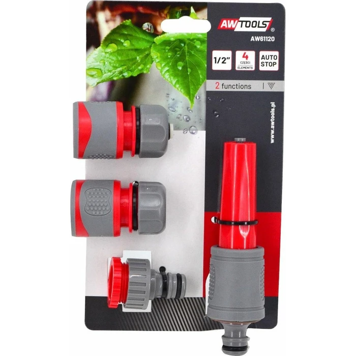 AWTools Water Spray Nozzle Set with Quick Connectors AW61120