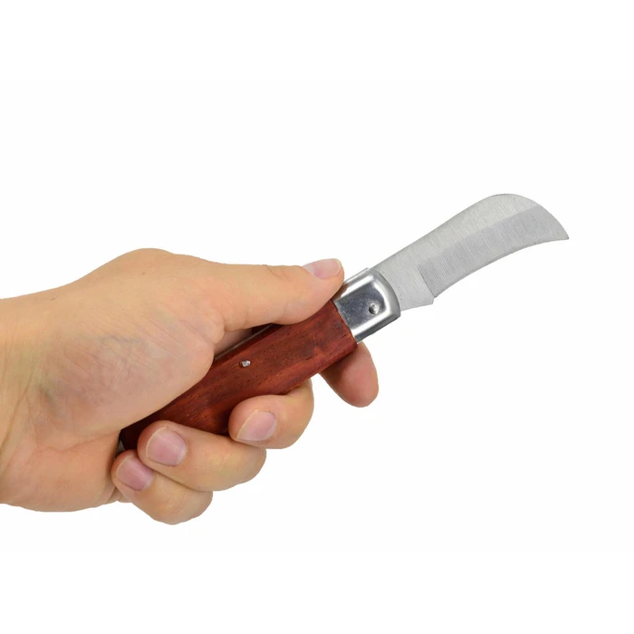 AWTools Folding Utility Knife with Wooden Handle AW29315