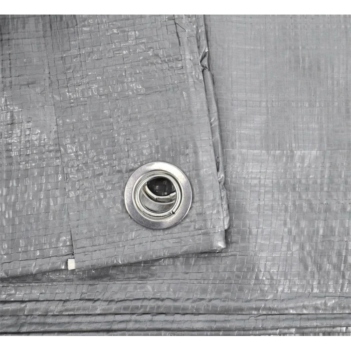 AWTools Αδιάβροχος Μουσαμάς 120 gr/m² 3x3 m Ελαφρού Τύπου Γκρι AW68064