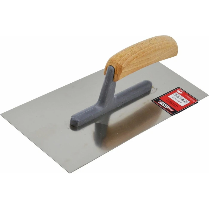 AWTools Wooden Trowel 270x270mm with Wooden Handle AW30176