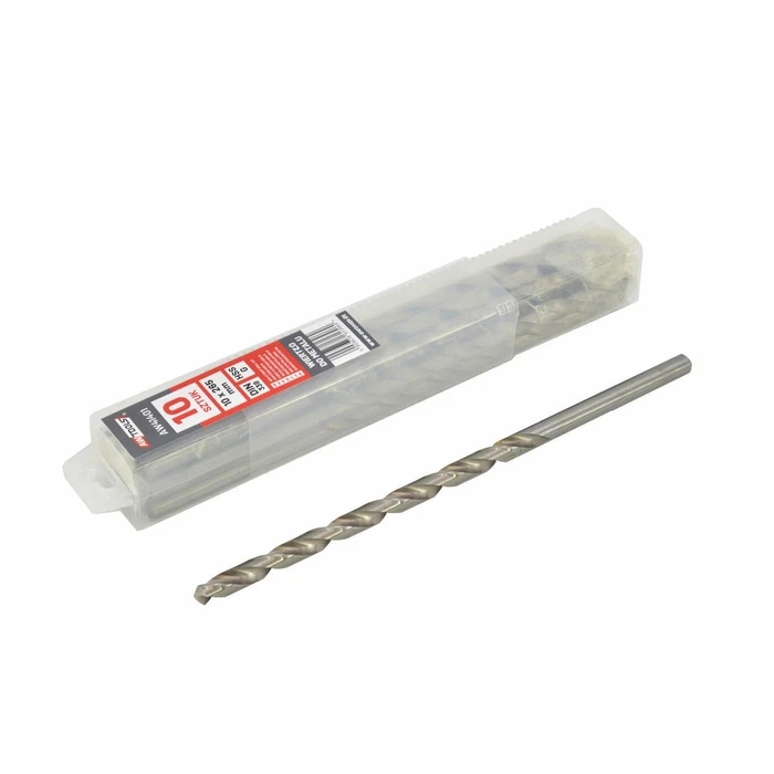 AWTools Σετ 10 Διαμαντοτρύπανα HSS για Μέταλλο (AW41400)