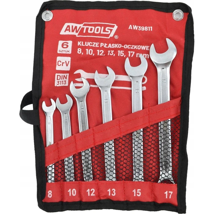 Σετ επίπεδα δακτυλιοκλειδιά 6τμχ 8-17mm AWTools AW39811