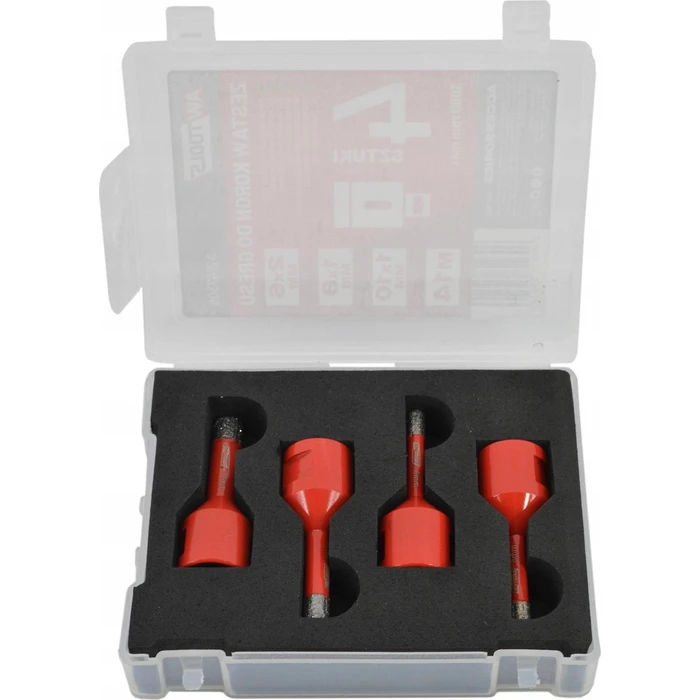 AWTools Dry-Cutting Hole Saw Set for Tiles 6–10mm (5 pcs) - AW47305