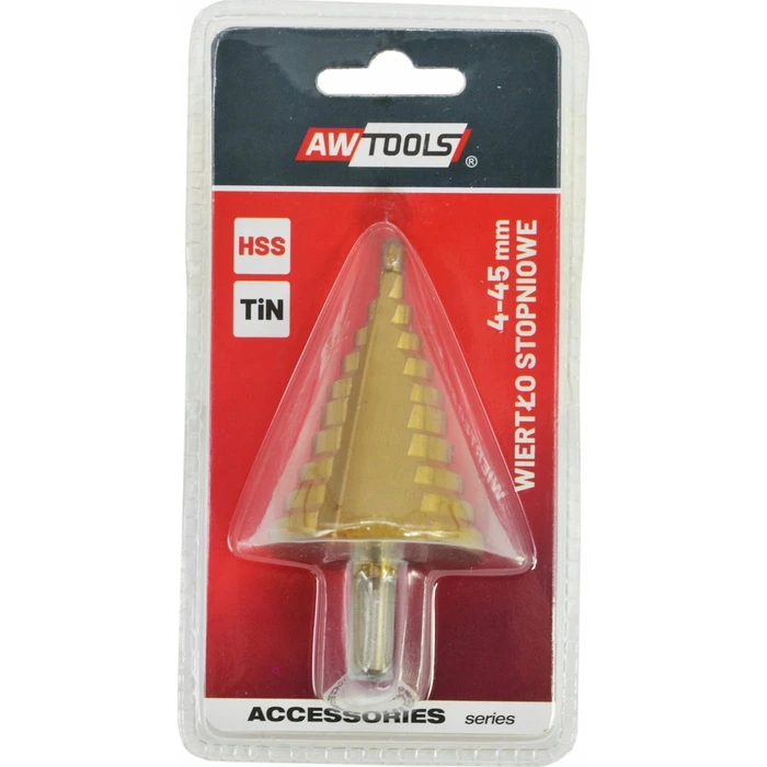 AWTools HSS Titanium Drill Bit with Cylindrical Shank for Metal - AW40983