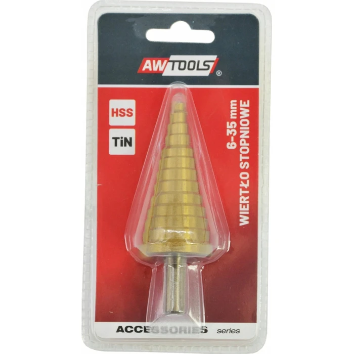 AWTools HSS Titanium Drill Bit with Cylindrical Shank for Metal - AW40983