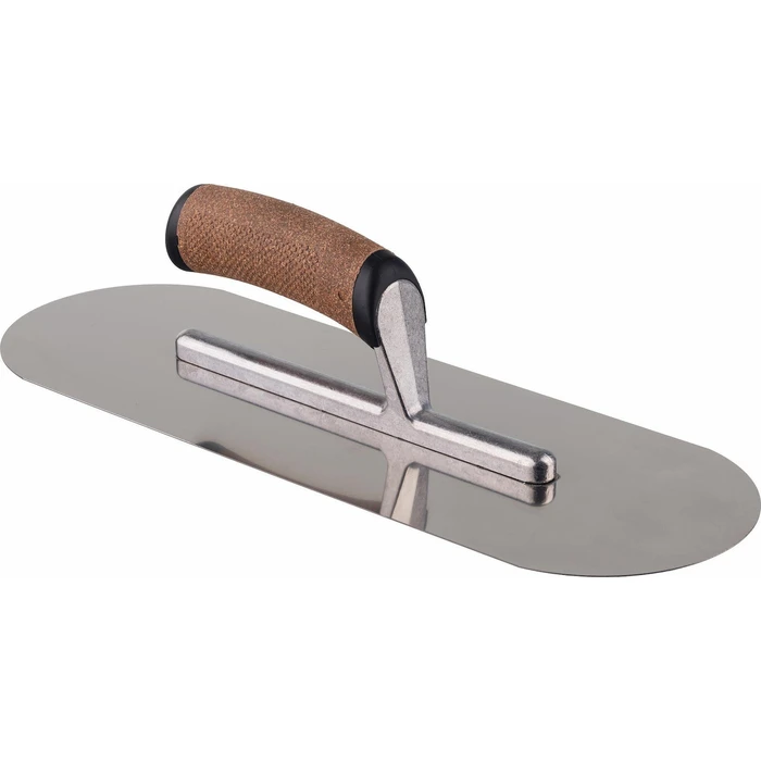 AWTools Metal Flat Trowel 480 mm — Cork Handle on Aluminum Foot (AW27571)