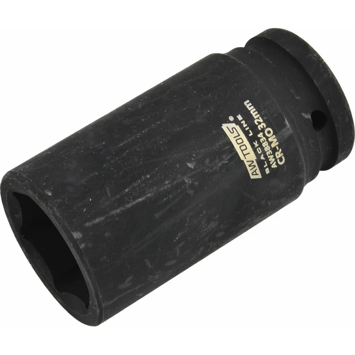 AWTools 3/4" Long Hexagonal Impact Socket 32 mm Black Line (AW38834BL)