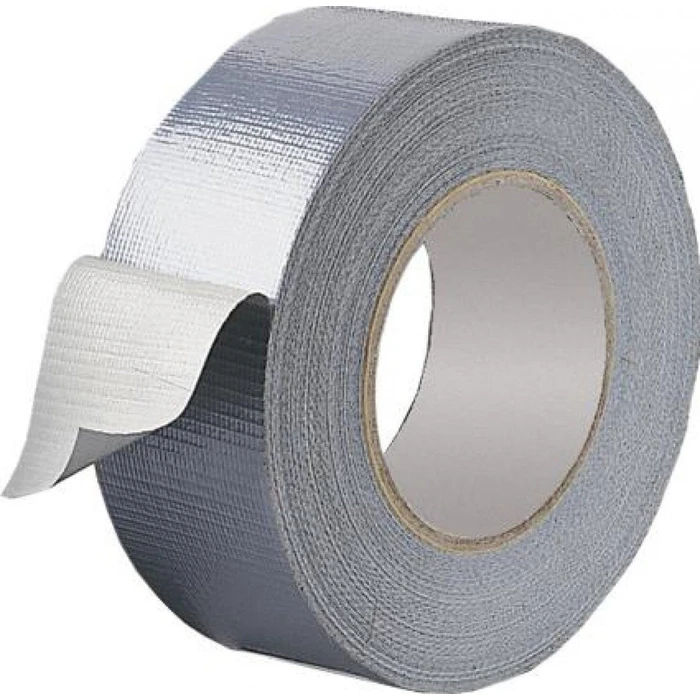 Self-adhesive Fabric Tape Silver 50m x 48mm