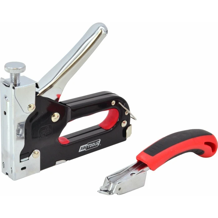 Συρραπτικό AWTools 4-14mm μεταλλικό μαύρο με ξεσυρμάκωμα (AW13006)