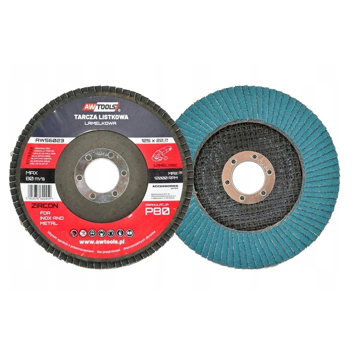 AWTools Flap Disc 125 P36 Inox Metal Zirconia (125 mm)