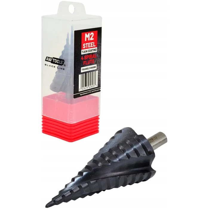 AWTools HSS Titanium Drill Bit with Cylindrical Shank for Metal, 4-20 mm - AW40931BL