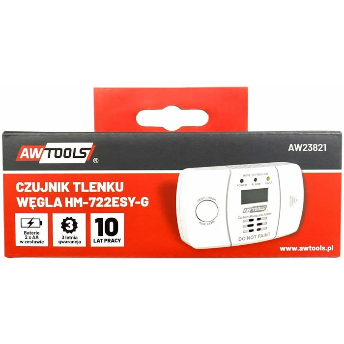 AWTools Autonomous Carbon Monoxide (CO) Detector AW23821