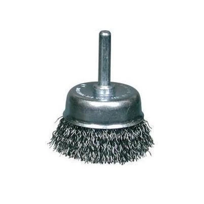Wavy End Wire Brush Ø80 mm, 6 mm Shaft — Szczotpol SZ006-ESI