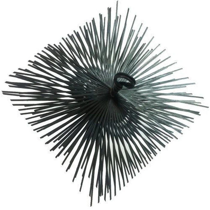 Chimney Brush Square 140 x 140 mm Steel Wire - Szczotpol 117-SSA