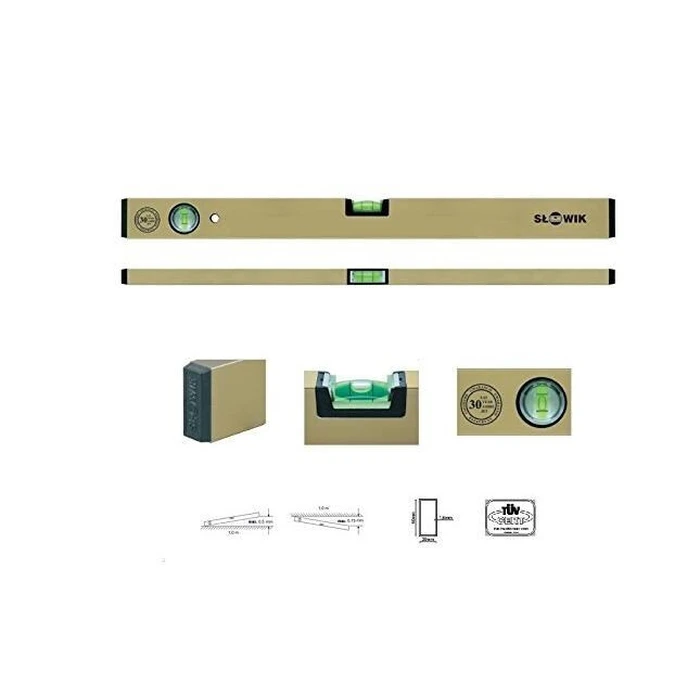 Slowik Aluminum Spirit Level 200 cm - Model 10201