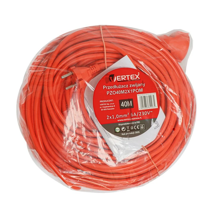 Vertex Power Extension Cable 40 m, 2x1.0 mm (Open Reel)